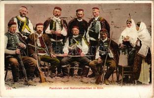 Knin, Panduren und Nationaltrachten / Pandurs, Croatian folklor (szakadás / tear)