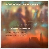 Johann Strauss, Philharmonic Orchestra Of Győr - Waltzes And Polkas / Johann Strauss, Győri Filharmonikus zenekara - Keringők és Polkák, Vinyl, LP, Compilation, Magyarország (VG+)