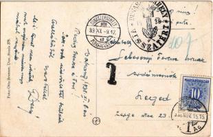 1938 Várkony, Vrakún (Nyékvárkony); Ősrégi templom belseje és iskola / Starodávny várkonsky kostol s...