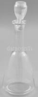Olajos üveg. Csiszolt üveg dugóval. 23 cm