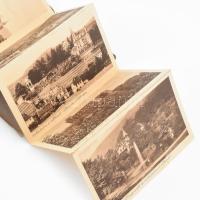 cca 1910-1970 Vegyes leporelló tétel (Abbaye de Maredsous, Grottes de Han, Avallon, Neustadt a. d. H...