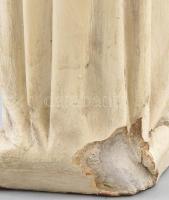 Antik gipsz Madonna szobor. Jelzett, sérült 31 cm