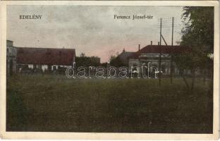 1929 Edelény, Ferenc József tér. Kiss Lajos kiadása (EK)
