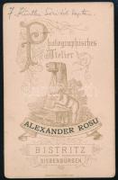 cca 1880 Beszterce, Szent Miklós evangélikus templom, Románia, keményhátú fotó Alexander Rosu műterm...