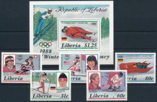 Winter Olympics set + block, Téli olimpia sor + blokk