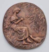 HJ jelzéssel: Iluska. Kerámia, Kis kopással d:20 cm