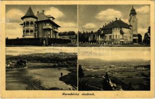 1945 Maroshévíz, Oláhtoplica, Toplita, Toplica; mozaiklap / multi-view postcard