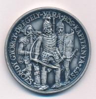Garamkeszi János (1936-) 1984. "MÉE Nógrád-megye / Drégely vára - Szondy György" ezüstpatinázott bronz emlékérem (42,5mm) T:UNC,AU Adamo ST5