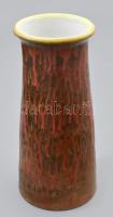 BJ jelzéssel: Retro kerámia váza. Mázas kerámia, Kis mázhibával 20 cm