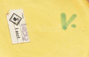 Iparművész retro kerámia váza. Jelzett, hibátlan. 22 cm