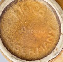 Német retro kerámia váza geometrikus mintával. Jelzett, hibátlan 27 cm