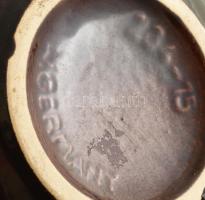 Német virág mintás retro kerámia váza. Jelzett, hibátlan 20 cm