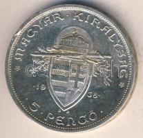 1938. 5P Ag "Szt.István" T:2 ph.