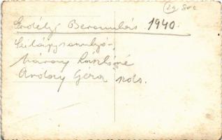 1940 Szilágysomlyó, Simleu Silvaniei; bevonulás / entry of the Hungarian troops. photo (fl)