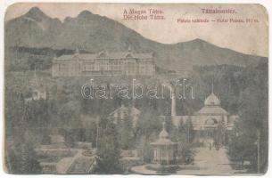 1912 Tátralomnic, Tatranská Lomnica (Magas-Tátra, Vysoké Tatry); Palota szálloda. Kuszmann Gyula kiadása / Hotel Palace (r)