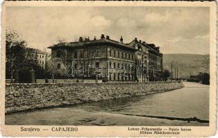 Sarajevo, Lehrer-Präparandie, Palais Salom, Höhere Mädchenschule / girls' school, teachers' training institute (crease)