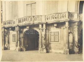 cca 1920-1930 Nagytétény, kastélyrészletek, 11 db fotó, 29,5×39,5 cm