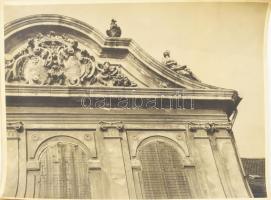 cca 1920-1930 Nagytétény, kastélyrészletek, 11 db fotó, 29,5×39,5 cm