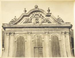 cca 1920-1930 Nagytétény, kastélyrészletek, 11 db fotó, 29,5×39,5 cm