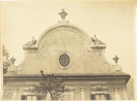 cca 1920-1930 Nagytétény, kastélyrészletek, 11 db fotó, 29,5×39,5 cm