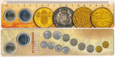 2007. 1Ft + 2Ft "Magyar Pénzverő Zrt." 2xklf dísztokban T:UNC