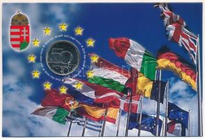 2004. 50Ft Cu-Ni "A Magyar Köztársaság az Európai Unió tagja" első napi veret, sorszámozott "09653" emléklapon T:UNC