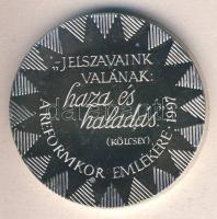 1997. "Széchenyi-Kölcsey" Ag emlékérem 33,8g T:PP Díszdobozban!