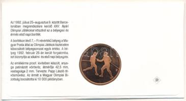 Magyarország 1992. Papp László (1947-) "Barcelonai Olimpia - Magyar Csapat / Vívás" kétold...
