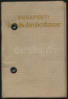 1924 Budapesti Áru és Értéktőzsde fényképes belépőjegye, Dr. Sárkány (Stern) Lajos, zsidó származású...
