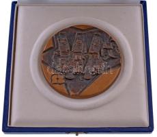1976. "25 éves a Néphadsereg" egyoldalas bronz emlékérem dísztokban. Szign.: RP (88mm) T:AU,XF