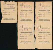 1939 Az Országos Frontharcos Szövetség segélyigazolványa kitöltve, pecsételve, fizetési igazoló szel...