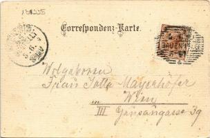 1899 (Vorläufer) Baden bei Wien, Die Pfarrkirche, Ruine Rauhenstein / church, castle ruins. litho (E...