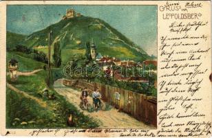 1898 (Vorläufer) Wien, Vienna, Bécs; Leopoldsberg. litho (EK)