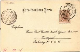 1898 (Vorläufer) Wien, Vienna, Bécs; Leopoldsberg. litho (EK)