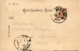 1899 (Vorläufer) Wien, Vienna, Bécs; Albrechtsbrunnen / fountain. litho (EM)