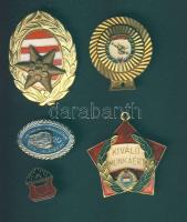 5db klf szocialista jelvény, kitűző T:1,2