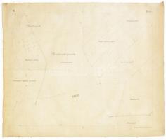 1913 Mindszentpuszta és környékének parcellázási térképe, vászontérkép, M. kir. állami Nyomda, 62×70 cm