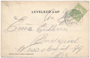 1915 Nagykároly, Carei; Posta, távirda és távbeszélő hivatal. Csókás László kiadása / post, telegrap...