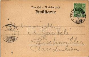 1899 (Vorläufer) Sessenheim, Sesenheim; Pfarrhaus, Altes Pfarrhaus 1770, Dorfkirche / parish, church...