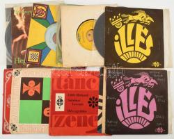 19 db vegyes bakelit kislemez, közte Illés, Generál, Táncdalfesztivál '69, stb. Vinyl, 7". Vegyes állapotban.