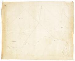 1913 Táp és környékének parcellázási térképe, vászontérkép, M. kir. állami Nyomda, 62×70 cm