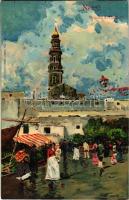 1919 Napoli, Naples; Mercato al Carmine / market (EK)