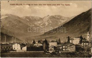 Torre Pellice, Panorama col fondo della Valle Veduta presa dalla Villa Olanda