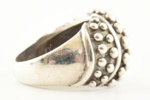 Ezüst (Ag) gyűrű, jelzett, 9,7 g, m: 53