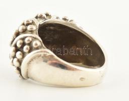 Ezüst (Ag) gyűrű, jelzett, 9,7 g, m: 53