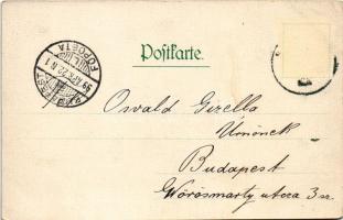 1899 (Vorläufer) Merano, Meran (Südtirol); Gegen Vintschgau / general view. litho (EK)