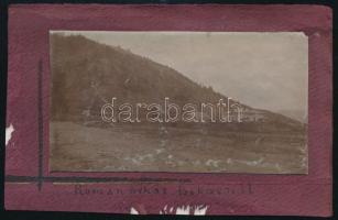 1912 Marosvásárhely (Erdély), Tisztviselőtelep, Zichy utca, feliratozott fotó, kartonon, hátoldalon ...