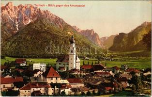 Dobbiaco, Toblach (Südtirol); Blick gegen das Ampezzotal / general view, church (EK)
