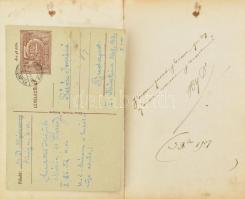 Géhl Zoltán (1888-1954) festőművész emlékkönyve, képekkel, jegyekkel, menükártyákkal sok megfejteni ...