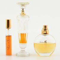 3 db különféle parfüm / kölni, változó tartalommal, 9 - 15 cm